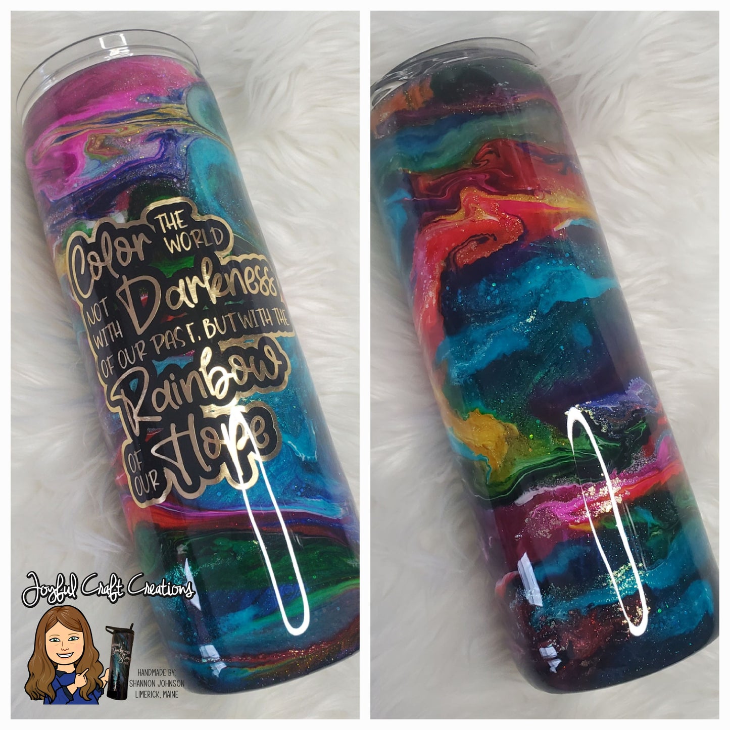 Vibrant Rainbow Swirl
