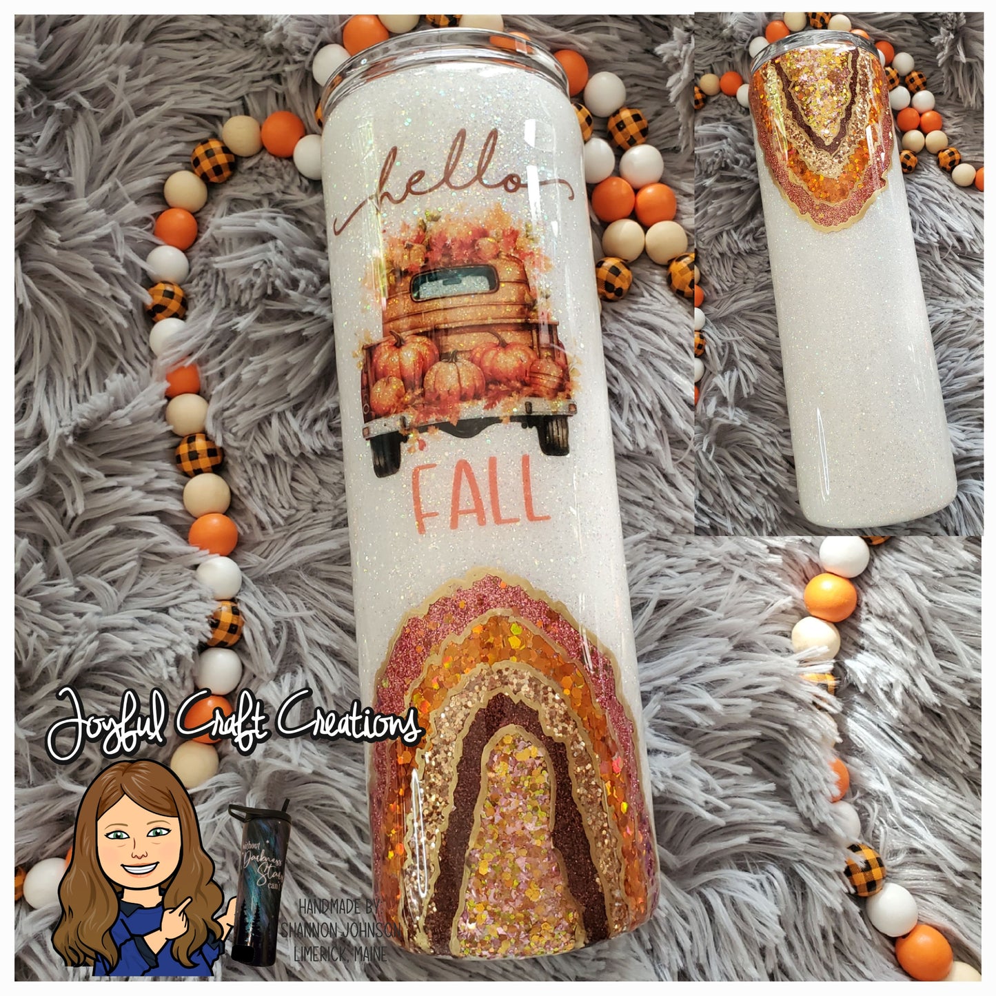 Fall Geode Tumbler