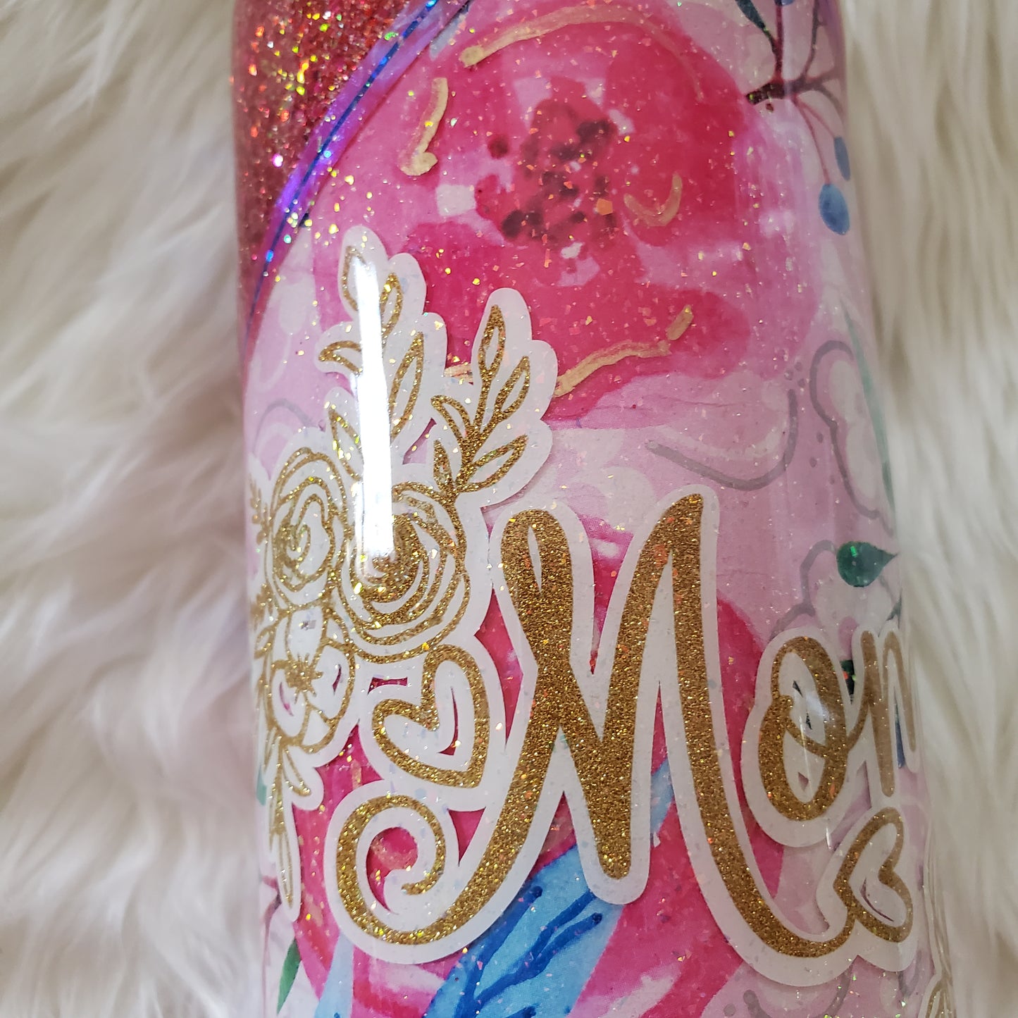Mom Floral Tumbler