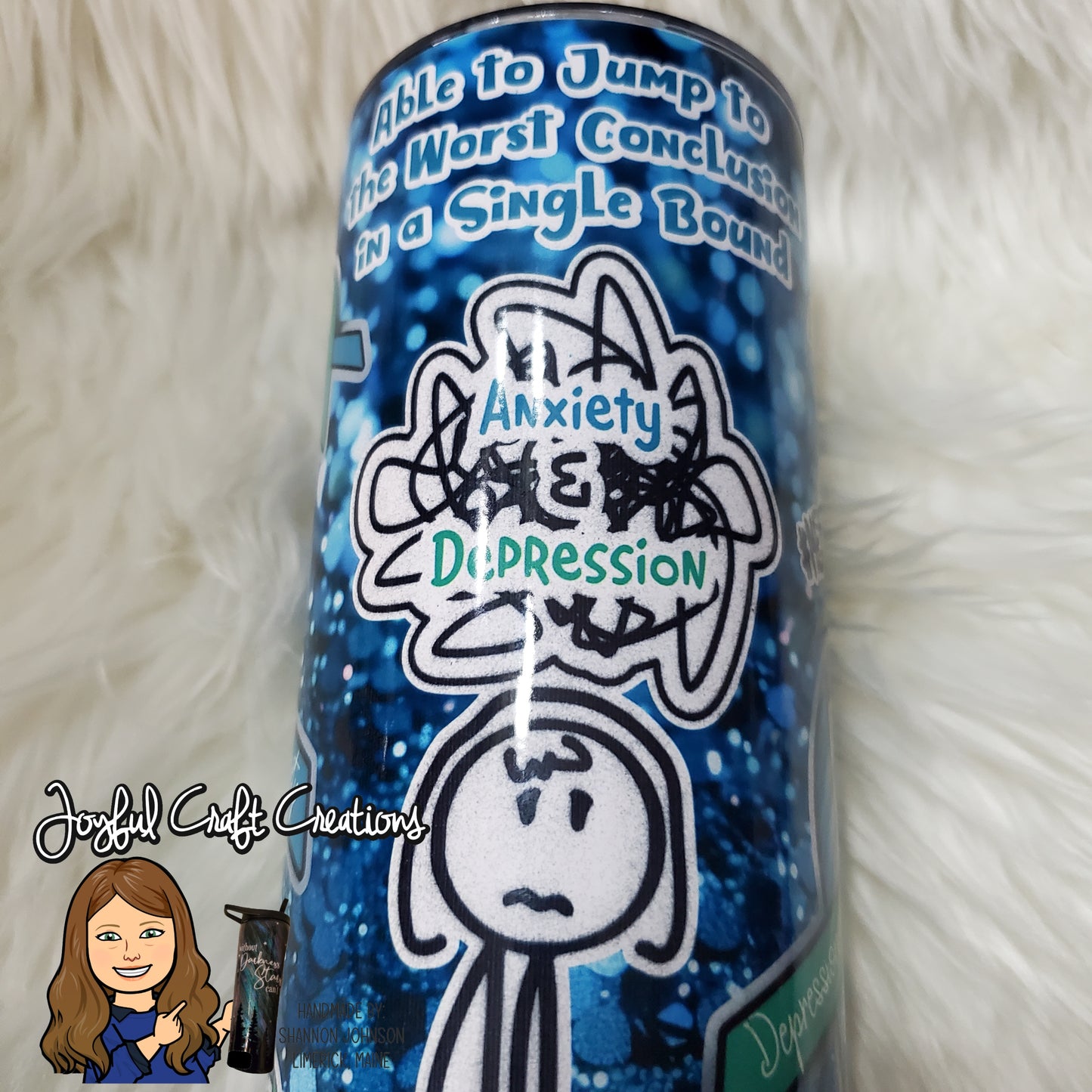 Anxiety & Depression Mental Health Awareness Sublimation