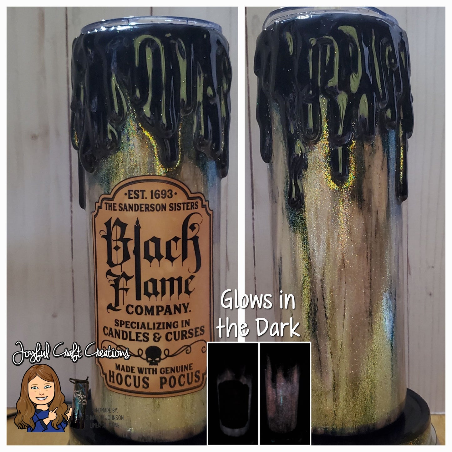 Sanderson Sisters Black Candle Tumbler
