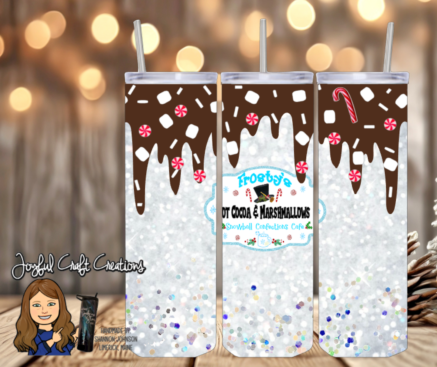 Frosty's Hot Cocoa and Marshmallow 20 oz Sublimation