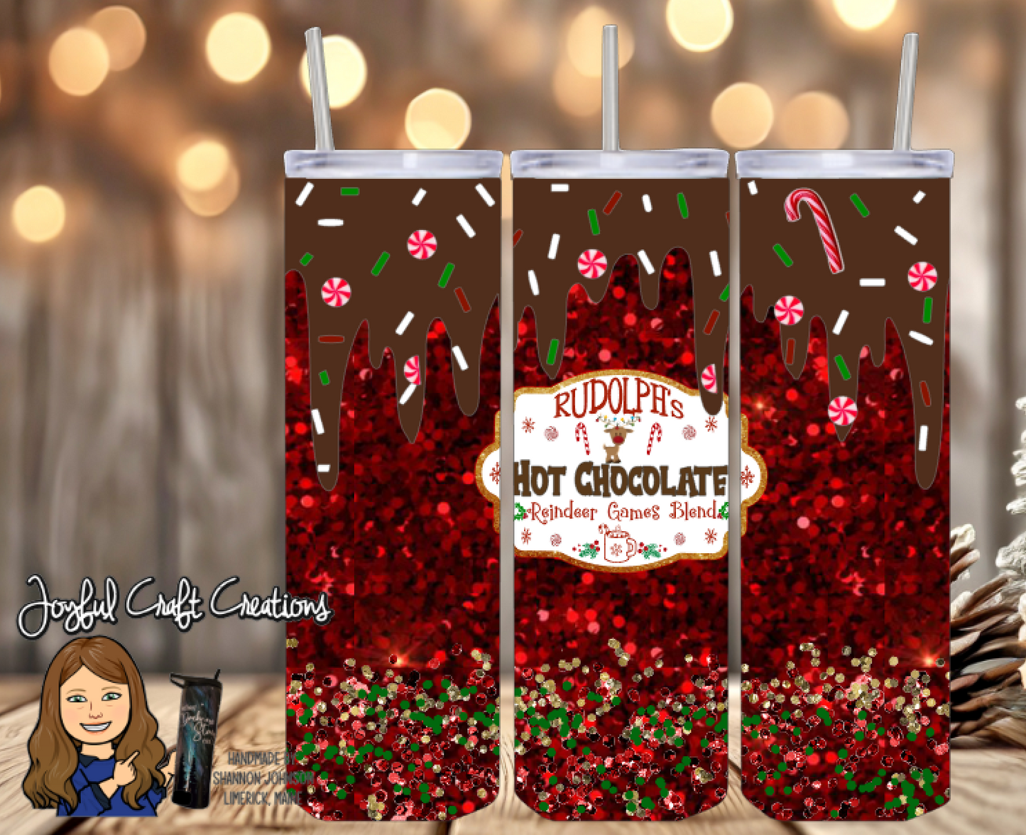 Rudolph's Hot Chocolate 20 oz Sublimation