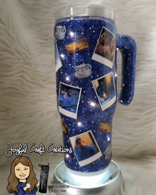 Light Up Polar Express 30 oz Curve Handled Tumbler