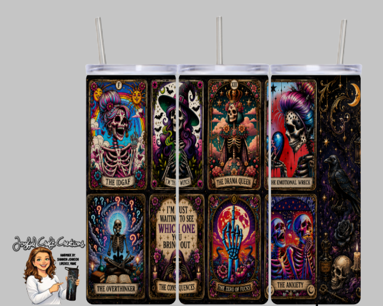 The Mood Deck – Sassy Tarot Sublimation Tumbler