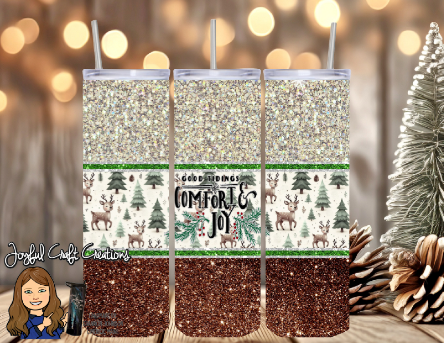 Good Tidings-Deer & Trees Sublimation