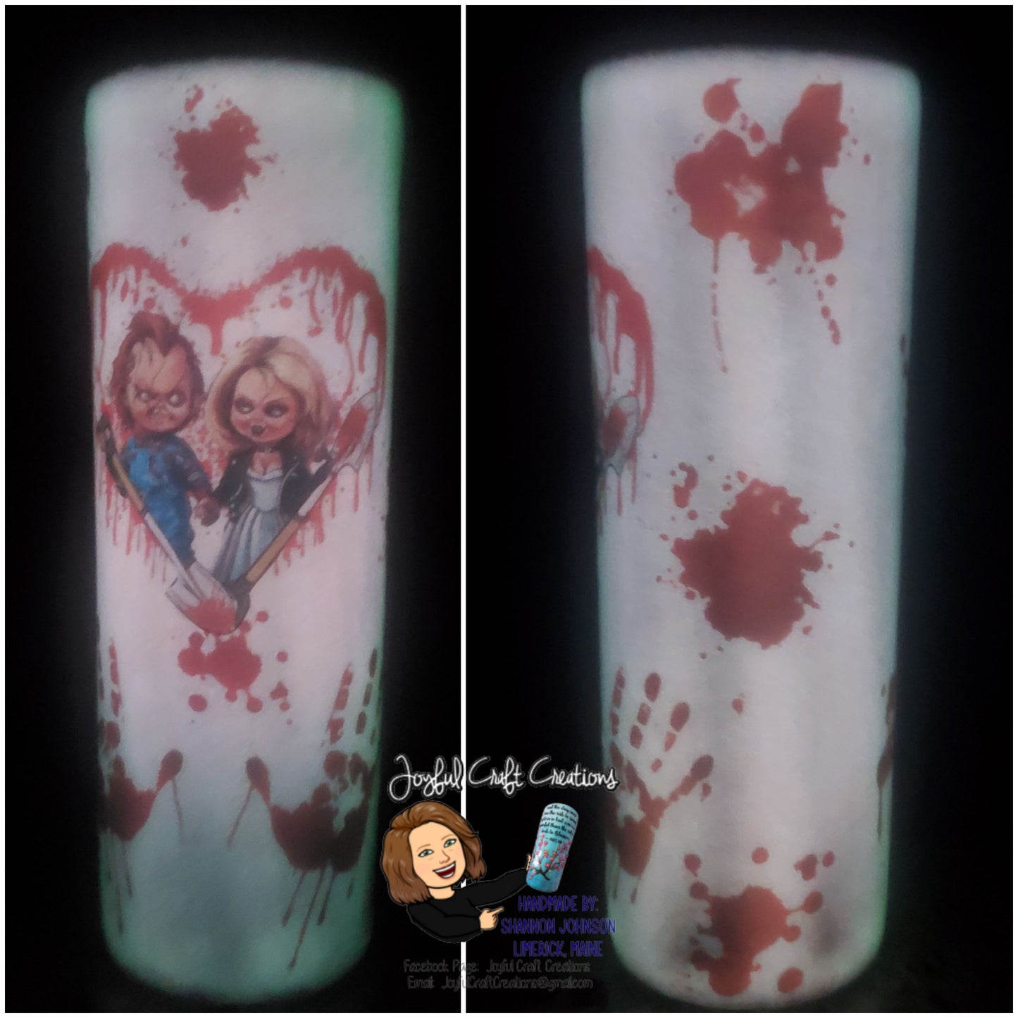 Chucky Glow in the Dark Tumbler
