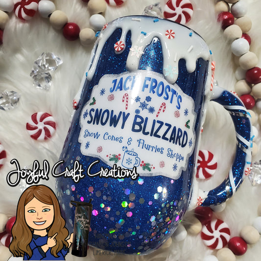 Jack Frost's Snowy Blizzard 16 oz Stainless Steel Mug