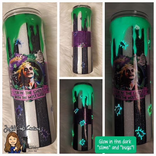 BeetleJuice Glow in the Dark Drip Tumbler