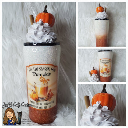 Pumpkin Spice with Fake Whip Topper