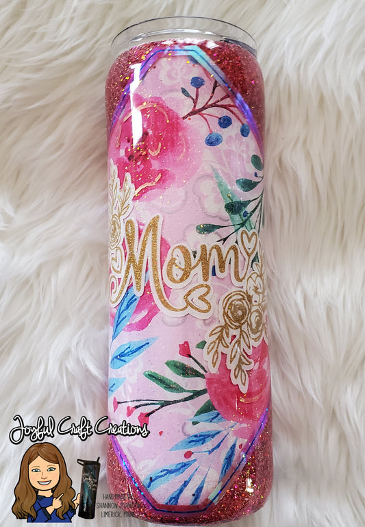 Mom Floral Tumbler