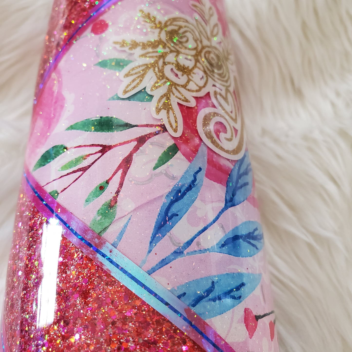 Mom Floral Tumbler