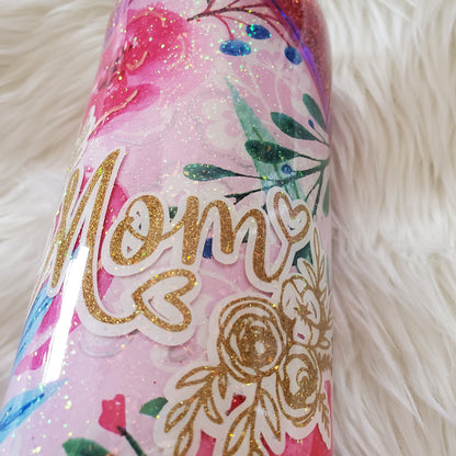 Mom Floral Tumbler