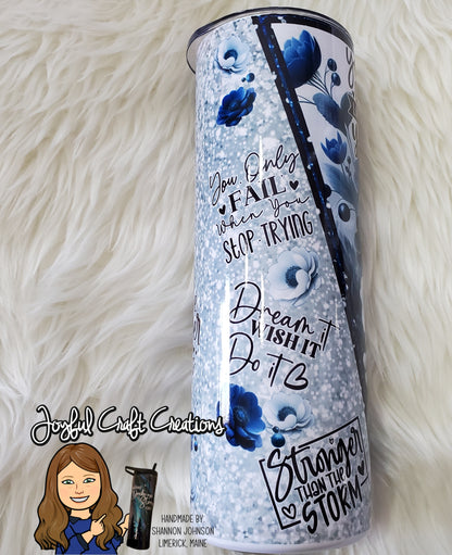 Positivity Motivational Floral Sublimation