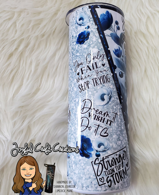 Positivity Motivational Floral Sublimation