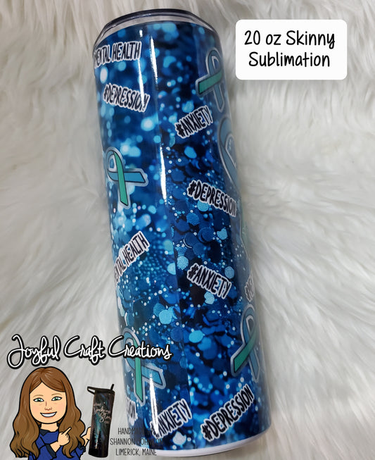 Anxiety & Depression Mental Health Awareness Sublimation
