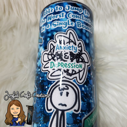 Anxiety & Depression Mental Health Awareness Sublimation