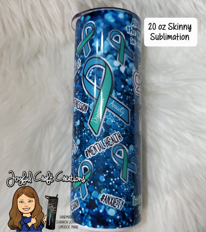 Anxiety & Depression Mental Health Awareness Sublimation