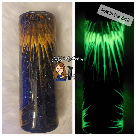 Sunflower Glow In the Dark Tumbler