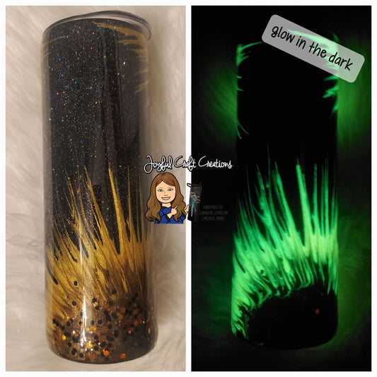 Sunflower Glow In the Dark Tumbler