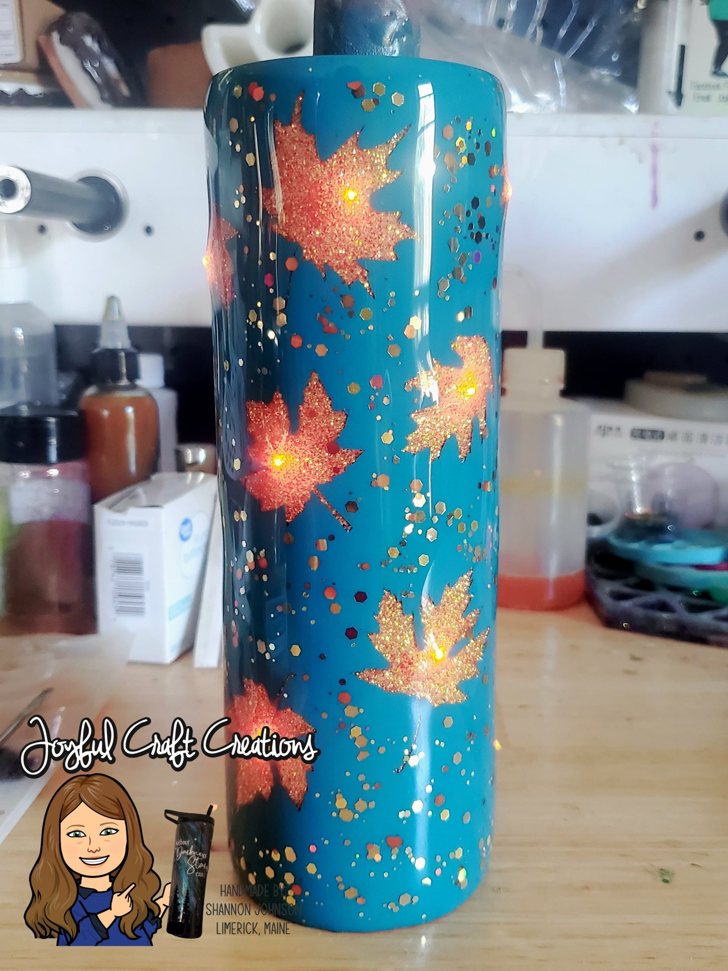 Light Up Tumbler - Autumn Leaves