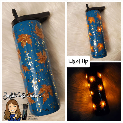 Light Up Tumbler - Autumn Leaves