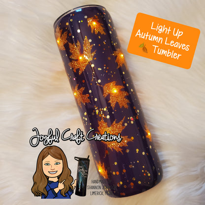 Light Up Tumbler - Autumn Leaves