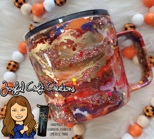 Fall Vibe Alcohol Ink 12 oz Mug