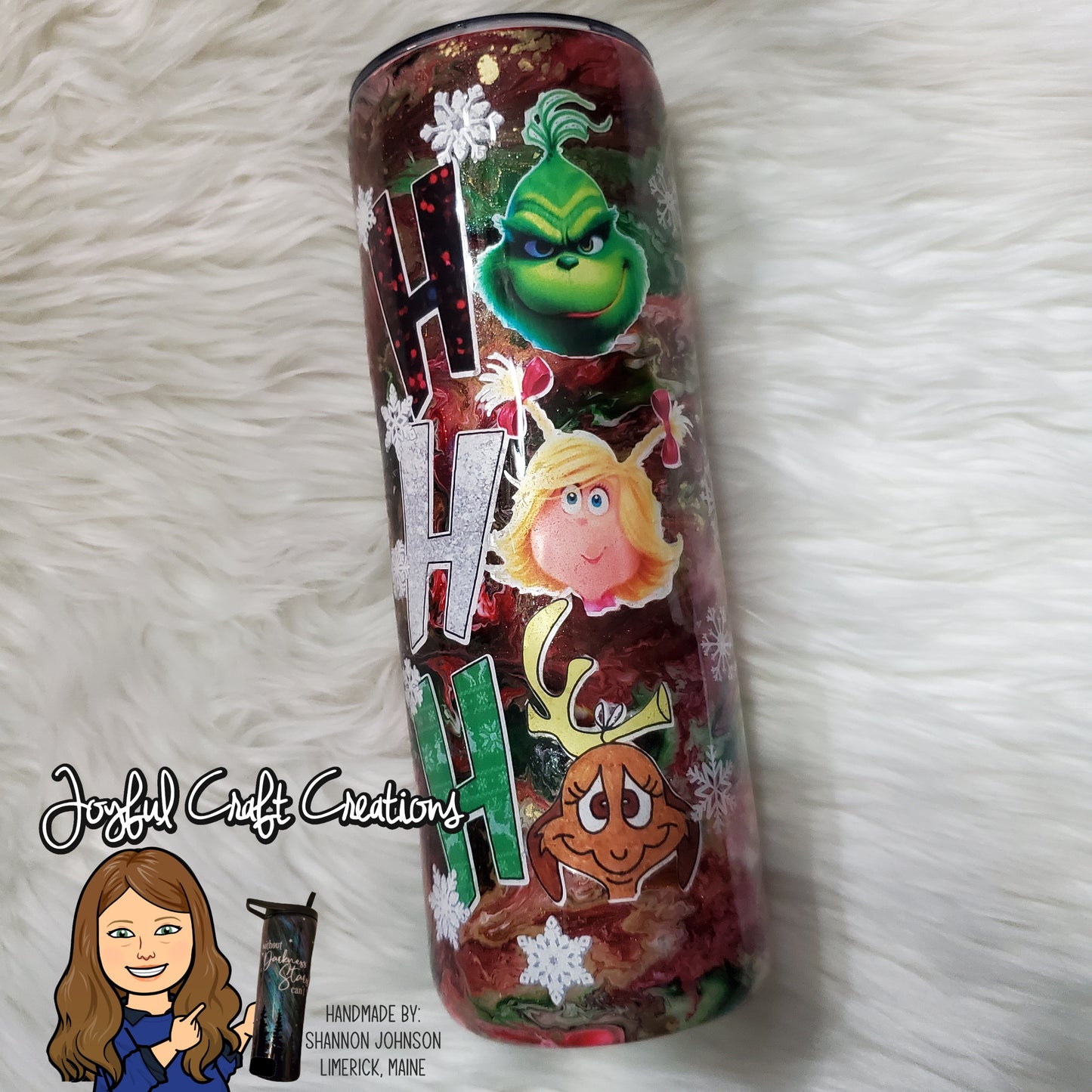 Ho Ho Ho 20 oz Epoxy Alcohol Ink Ready to Ship