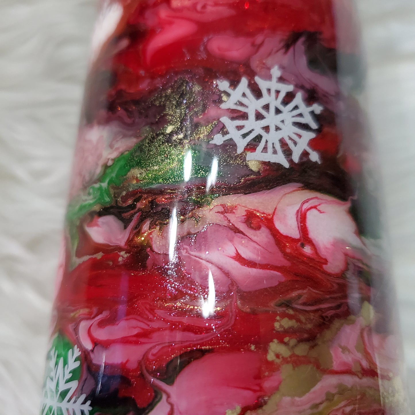 Ho Ho Ho 20 oz Epoxy Alcohol Ink Ready to Ship