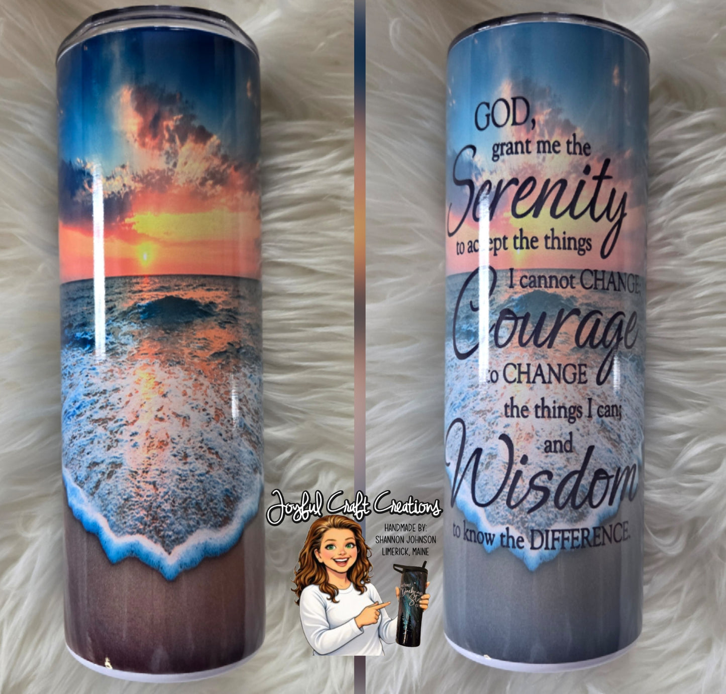 Serenity Prayer Tumbler Sublimation