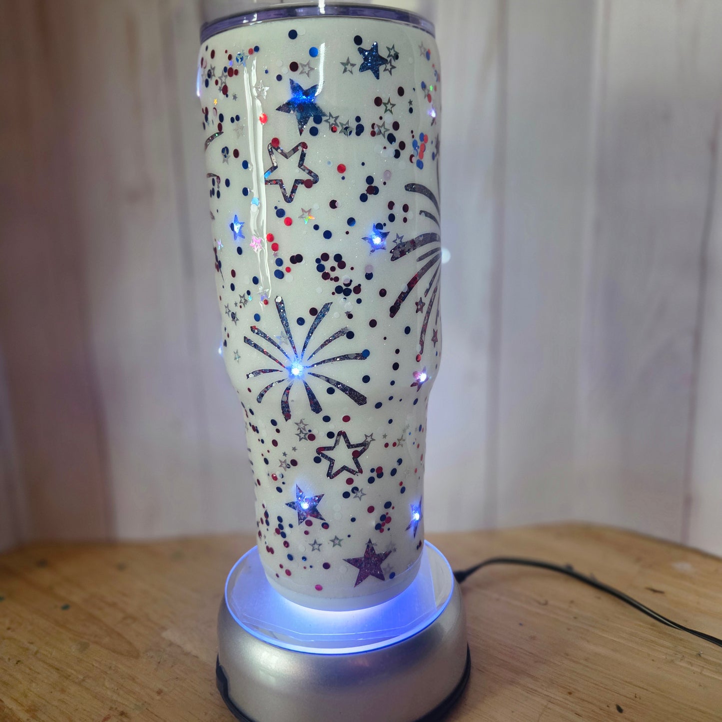 30 oz Light-Up Fireworks Tumbler Ready to Ship