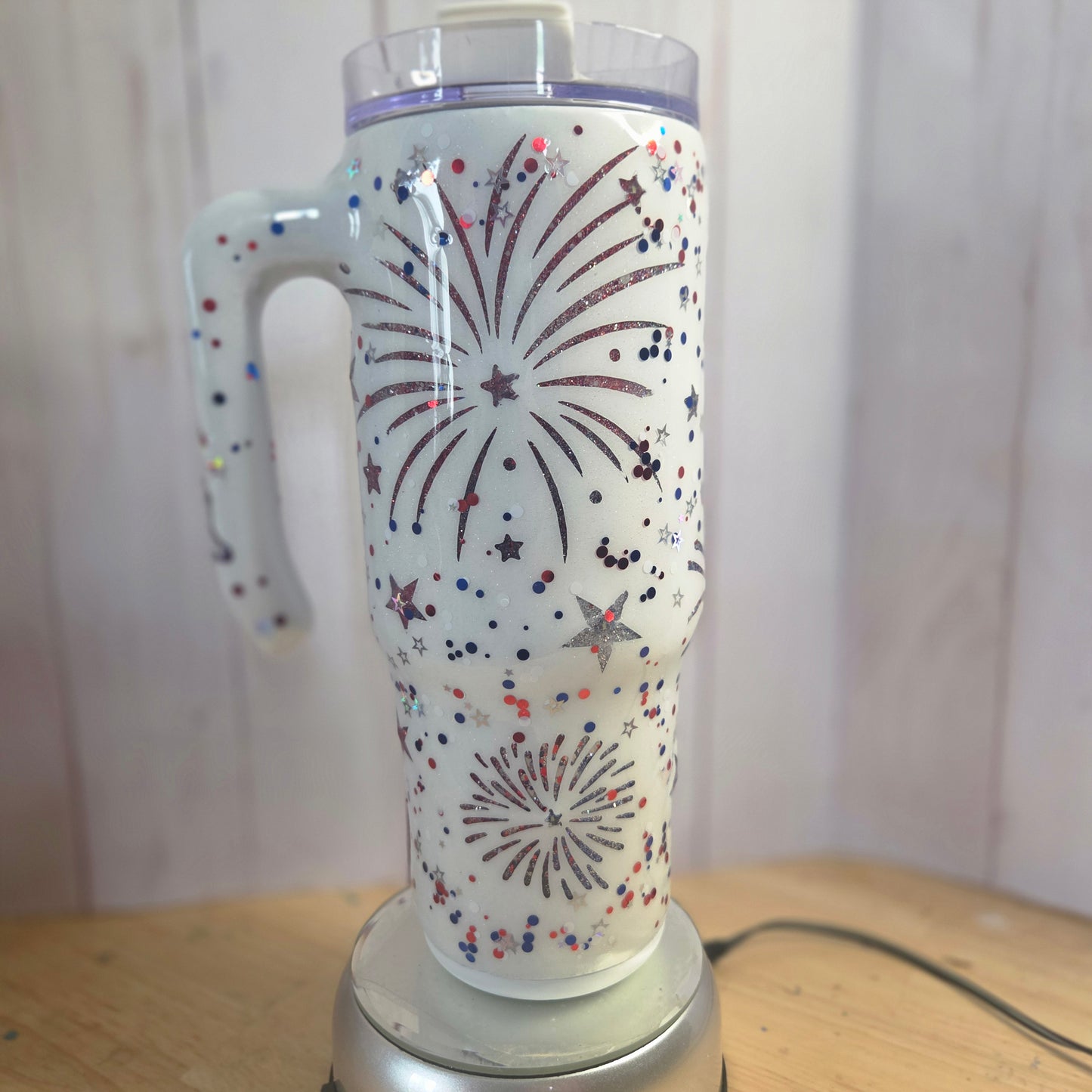 30 oz Light-Up Fireworks Tumbler Ready to Ship