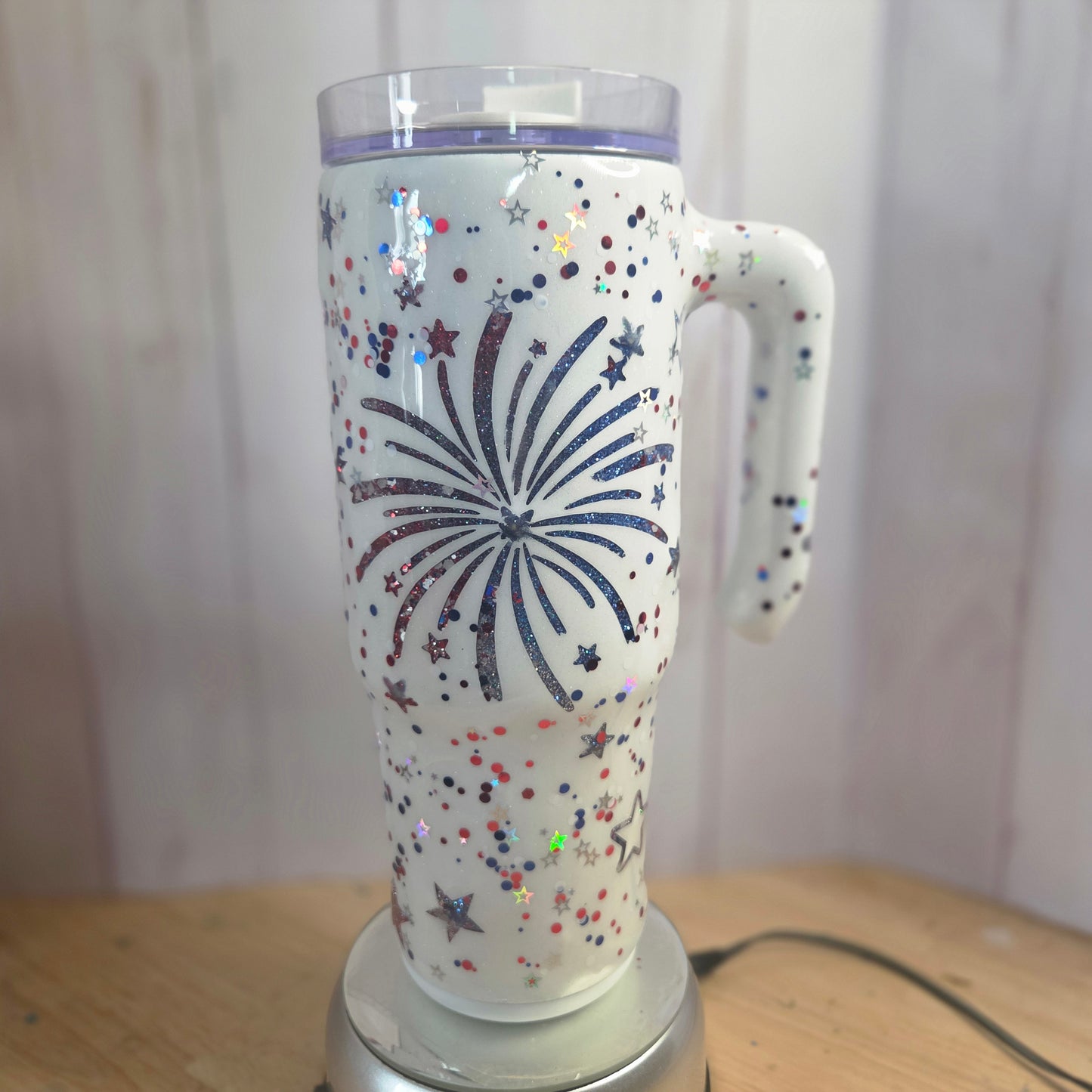 30 oz Light-Up Fireworks Tumbler Ready to Ship