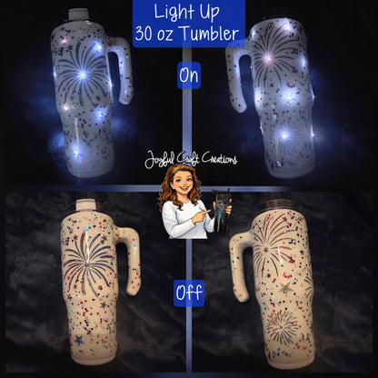 Light-Up Fireworks Tumbler
