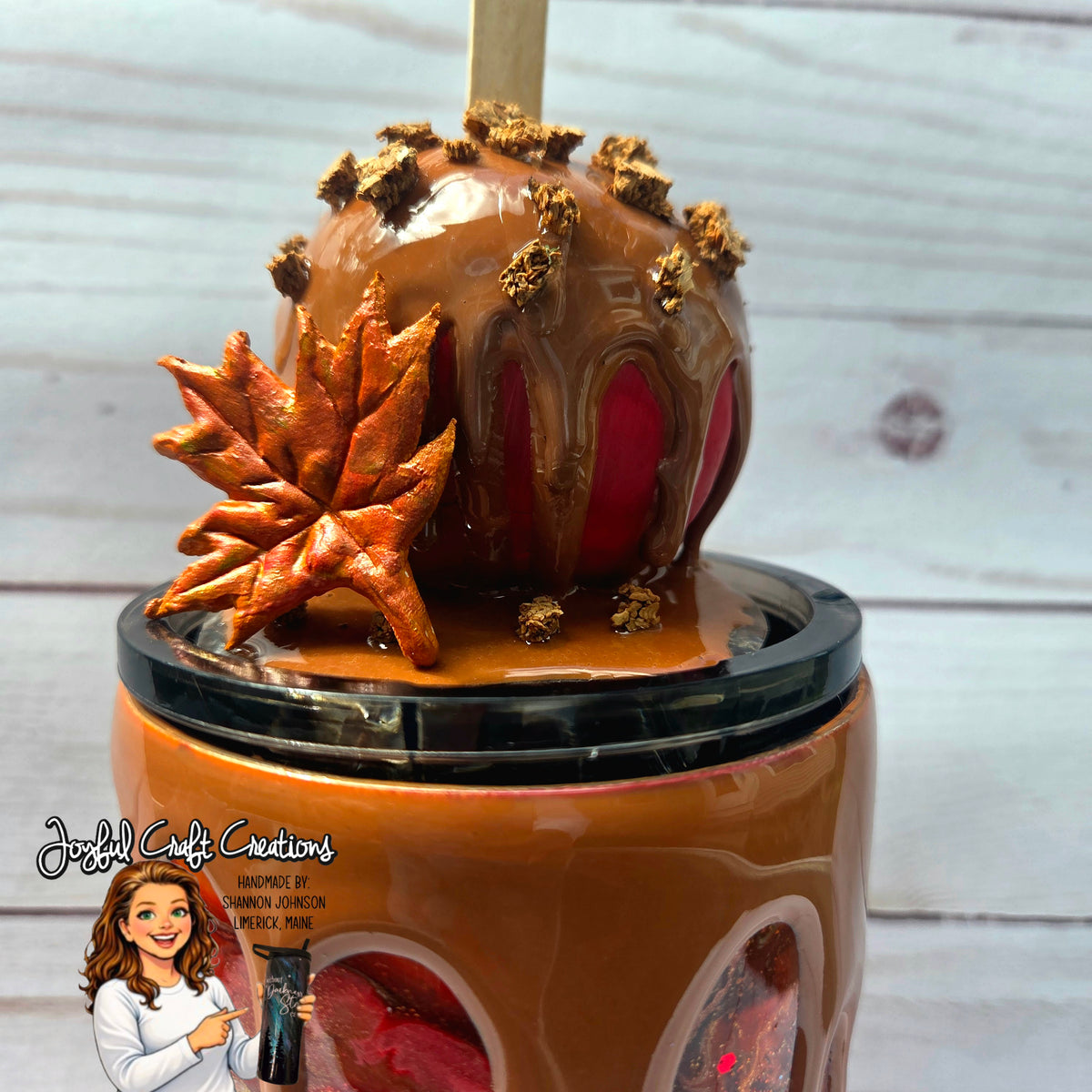 Caramel Apple 3D Epoxy Tumbler