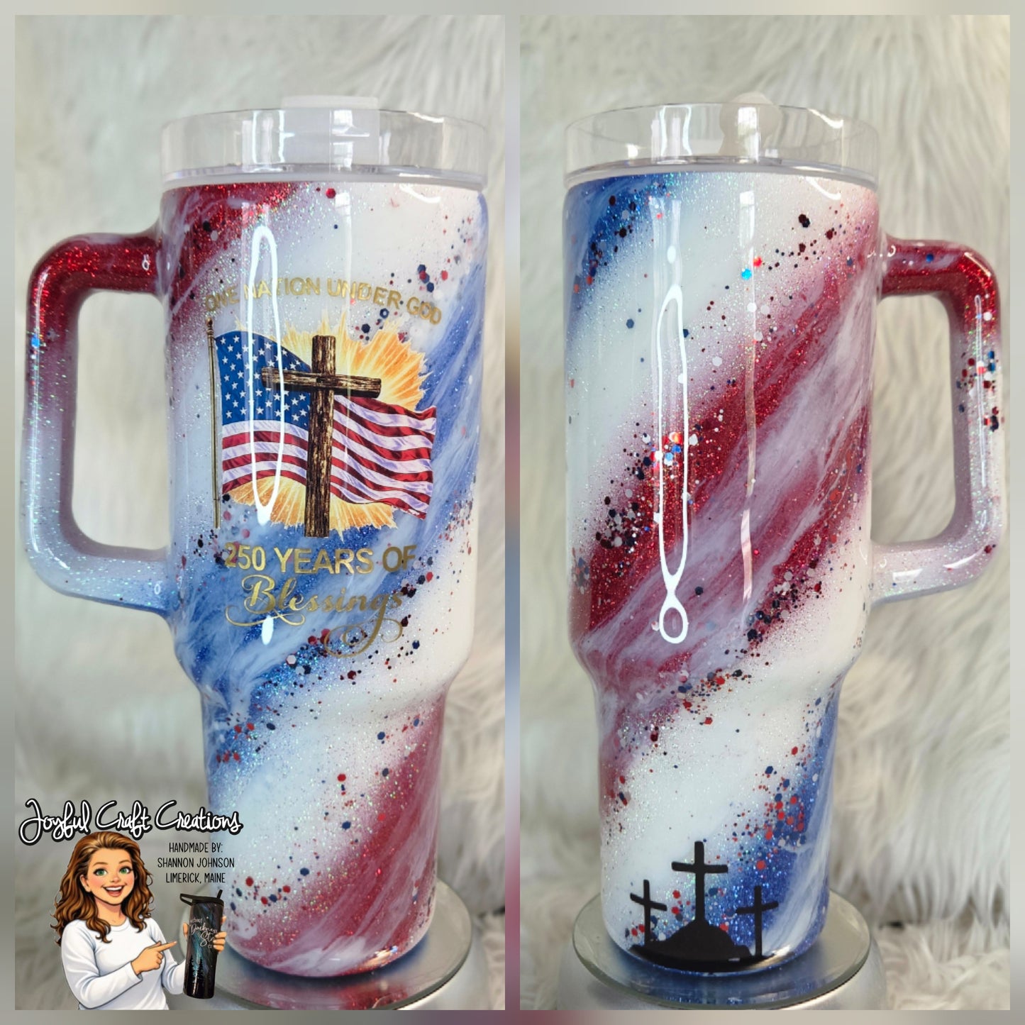 250 Years of Blessings Patriotic Tumbler