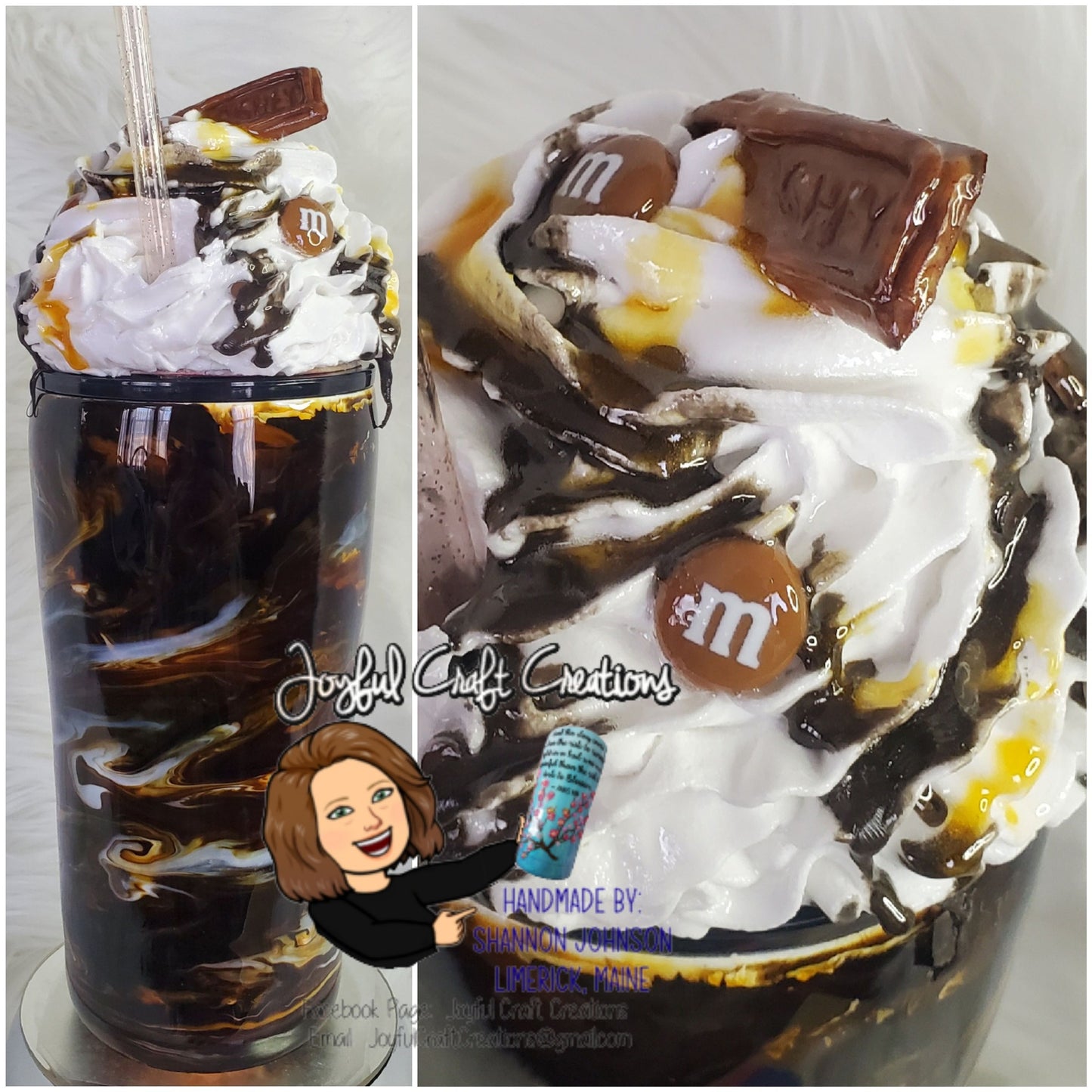 Chocolate Caramel Whip Cream Tumbler