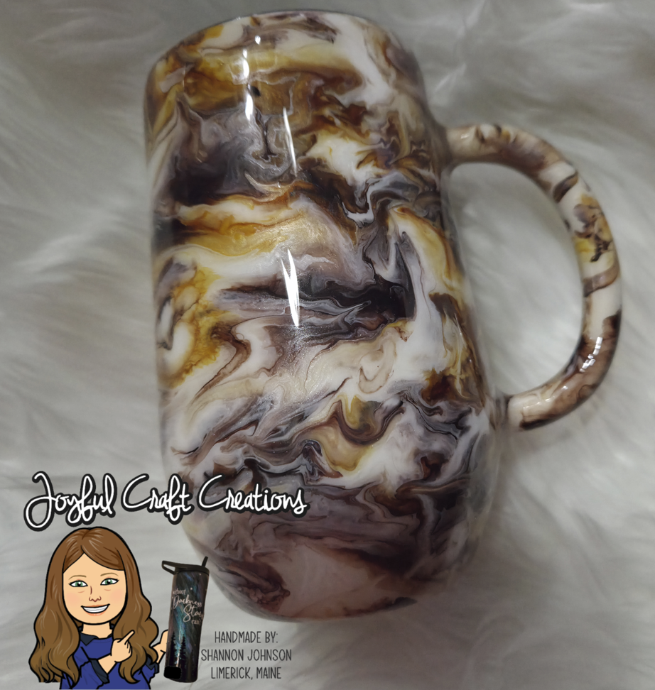 Alcohol Ink Swirl "Coffee" Theme