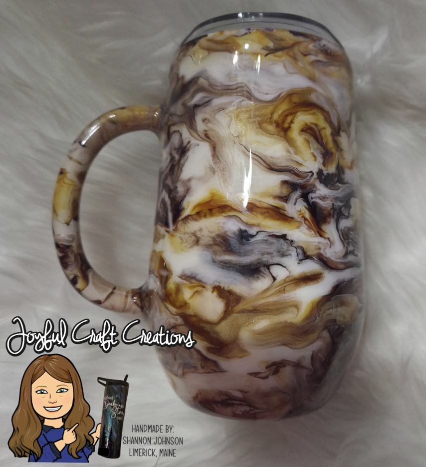 Alcohol Ink Swirl "Coffee" Theme