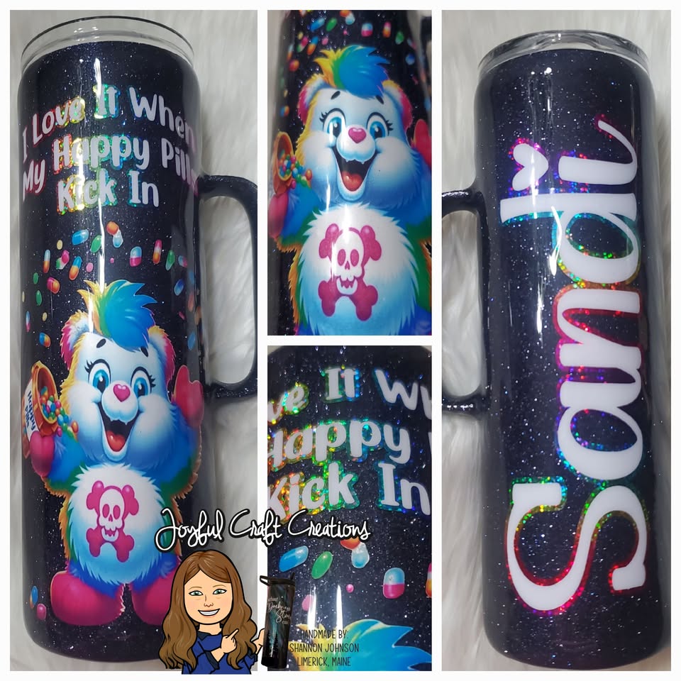Happy Pills Bear Tumbler