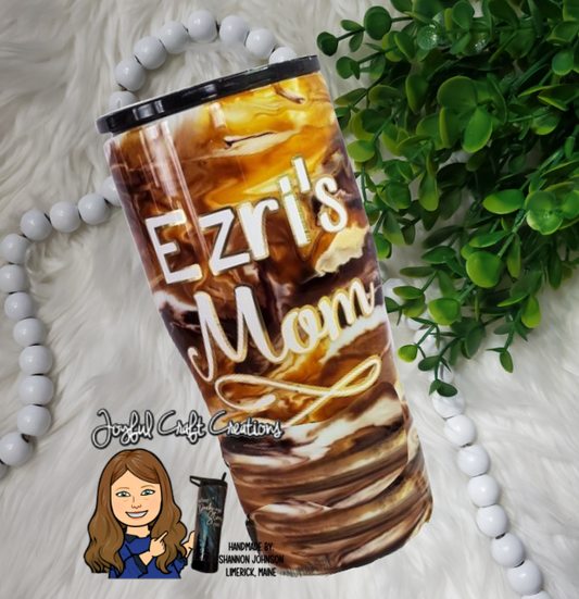 Alcohol Ink Swirl "Coffee" Theme