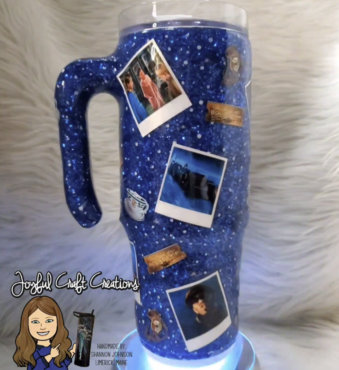 Light Up Polar Express 30 oz Curve Handled Tumbler