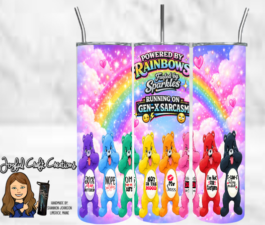 Gen‑X Retro Sassy Bears Sublimation Tumbler