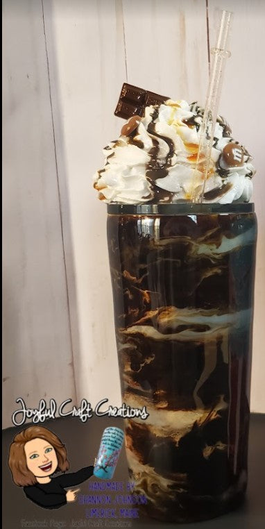 Chocolate Caramel Whip Cream Tumbler