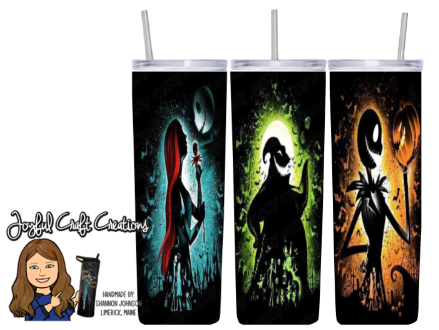 Nightmare Before Christmas Silhouette Sublimation