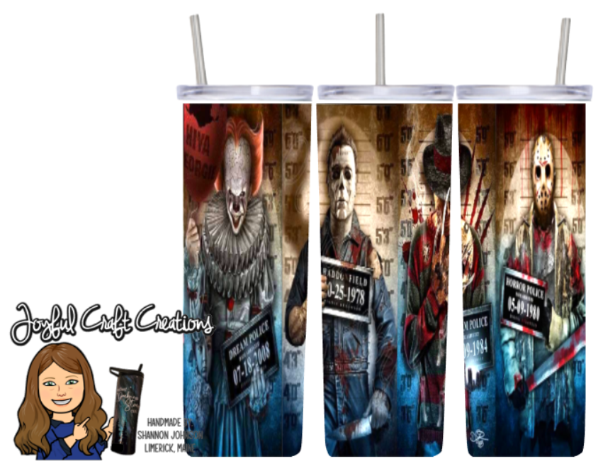 Classic Horror Movie Villain Mug Shots Sublimation