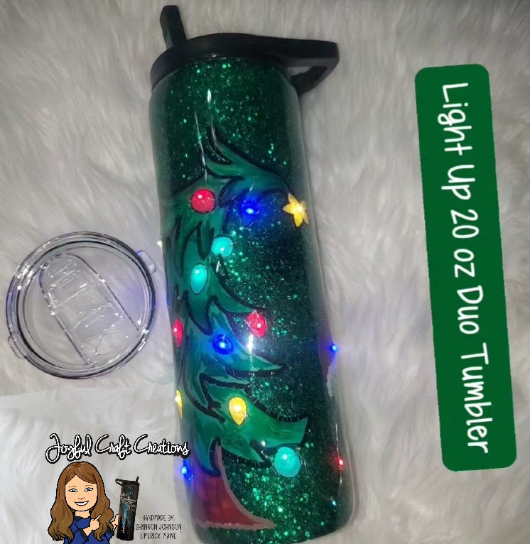 Light Up Tumbler - Stealing Christmas