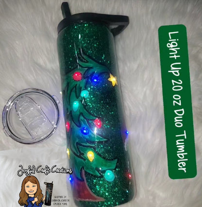 Light Up Tumbler - Stealing Christmas