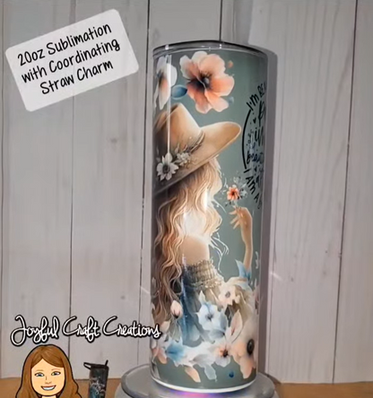 Beautifully Broken Sublimation w/Coordinating Charm